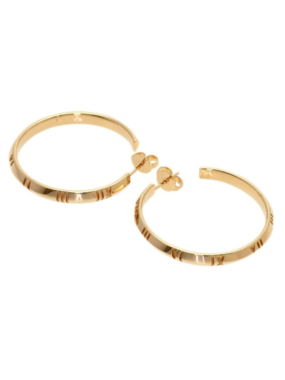 Tiffany & Co Atlas Hoop Earrings 18k Pink Gold